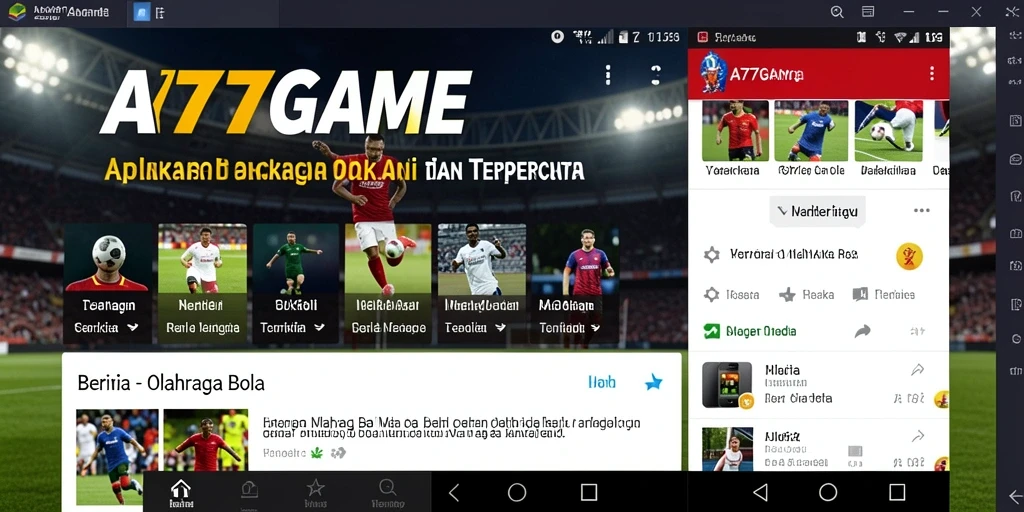 Tampilan antarmuka A777GAME yang menarik dan informatif.