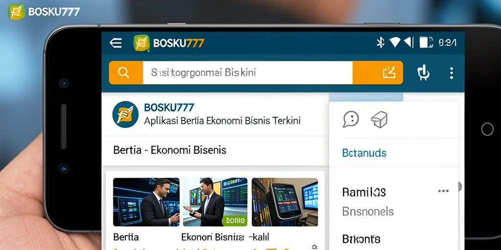 Antarmuka aplikasi BOSKU777 yang modern dan informatif.
