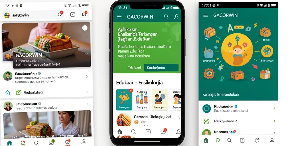 Antarmuka GACORWIN yang menarik dan informatif untuk pengguna.