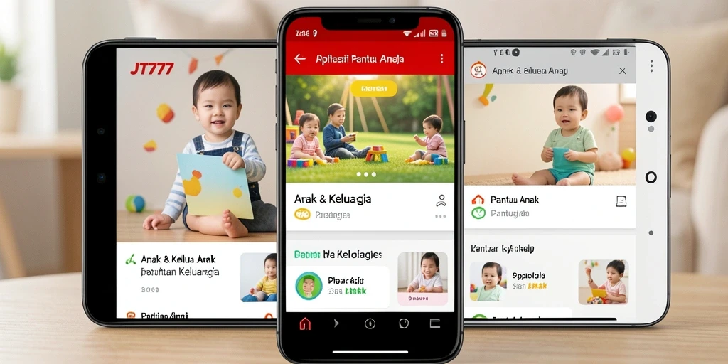 Antarmuka aplikasi JT777 yang ramah anak dan mudah digunakan.